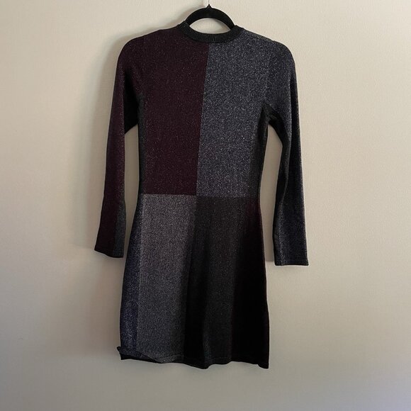 Ted Baker Women 0 US 2 Colour By Numbers Redlo Color-Blocked Knit Sweater Dress - Picture 12 of 12